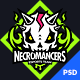 Necromancers - eSports Team PSD Template - ThemeForest Item for Sale