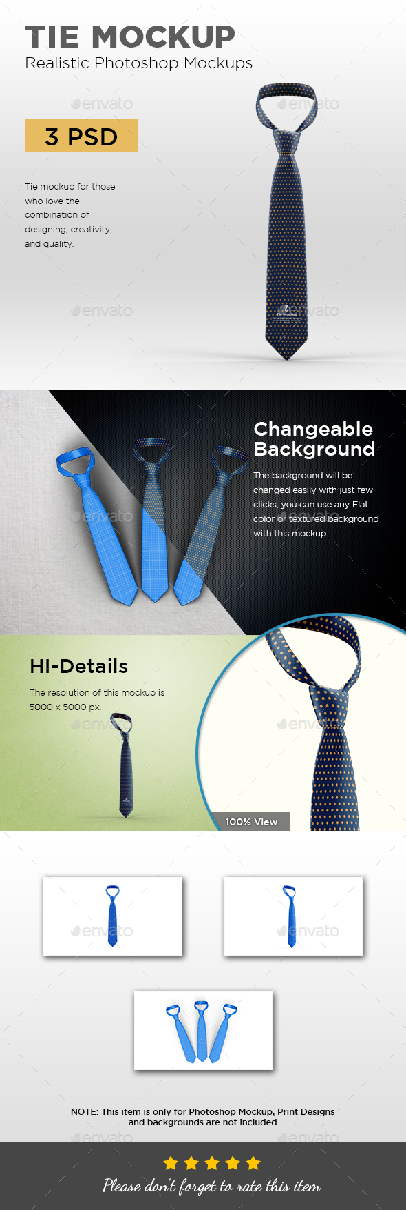 Download Tie Mockup Graphics Designs Templates From Graphicriver