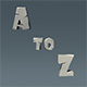 A to Z Low Poly English Alphabets - 3DOcean Item for Sale