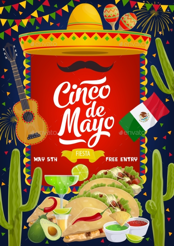 Mexican Cinco De Mayo Fiesta Celebration Food