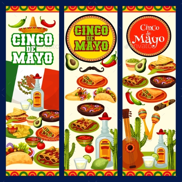 Cinco De Mayo Mexican Traditional Fiesta Food