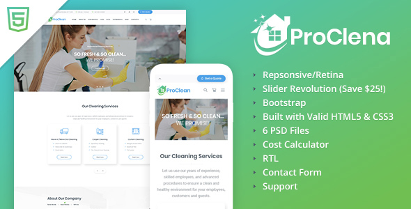 ProClena - Cleaning HTML Template