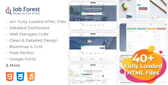 Job Forest - Job Board HTML Template