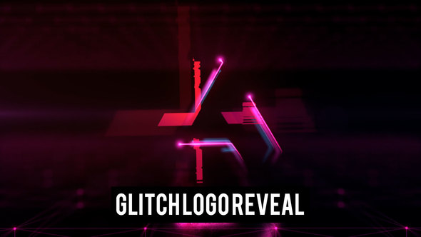 Glowing Glitch Logo