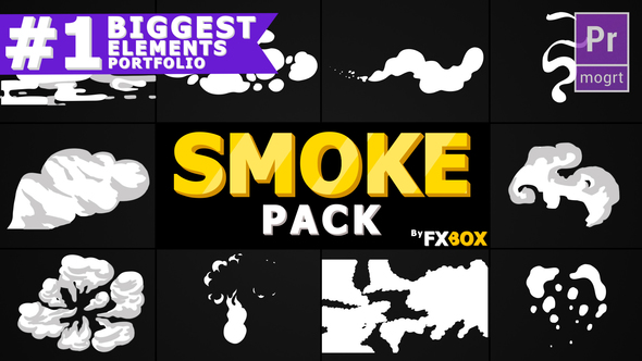 Dynamic Smoke Elements Pack | Premiere Pro MOGRT