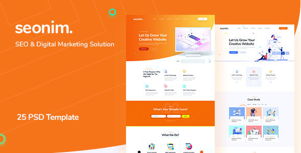 Seonim - SEO & Digital Marketing Agency PSD Template