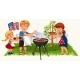 Family Having Nice Picnic - GraphicRiver Item for Sale