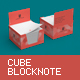 Cube Block Note Mock-Up - GraphicRiver Item for Sale