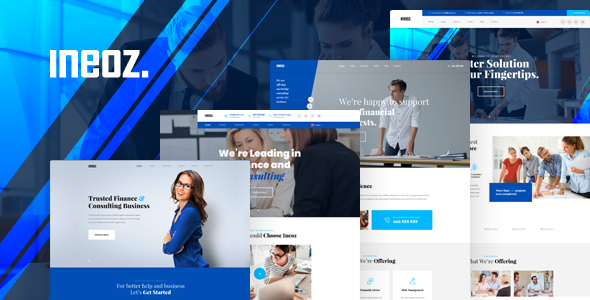 Ineoz - Consulting & Finance Business PSD Template