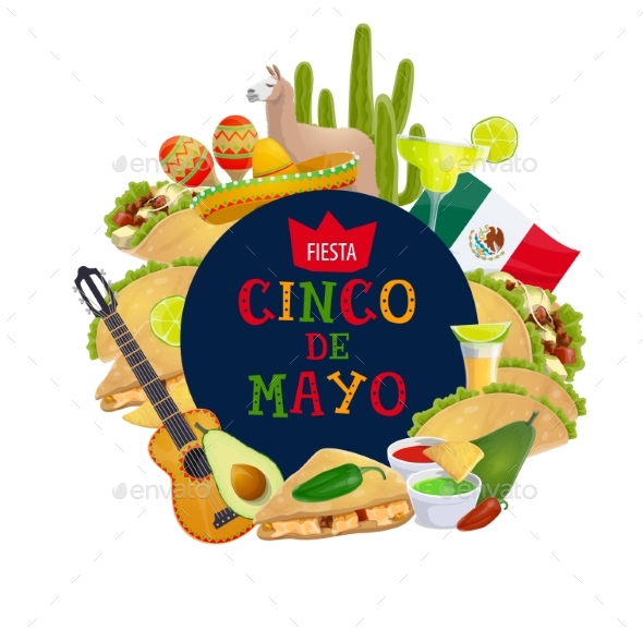 Cinco De Mayo Mexican Traditional Holiday Fiesta