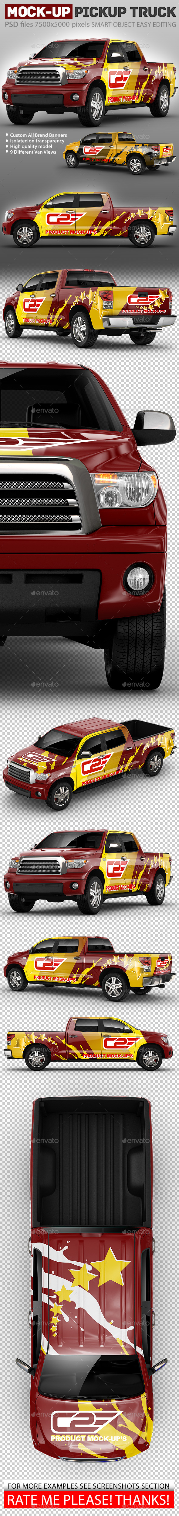 Pickup Mock-Up based on truck Toyota Tundra Crewmax