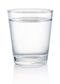 Glass of drinking water isolated on a white background - PhotoDune Item for Sale