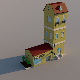 Low Poly Apartment and Store - 3DOcean Item for Sale