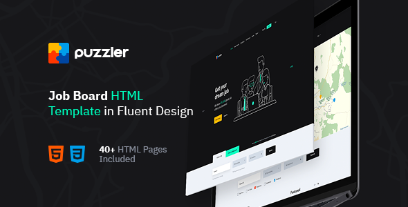Puzzler - HTML Website Template for Job Board