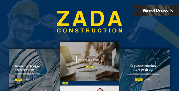 Zada - Construction WordPress Theme