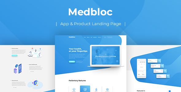 Medbloc - PSD Landing Page