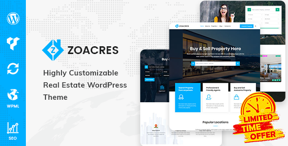 Zoacres - Real Estate WordPress Theme