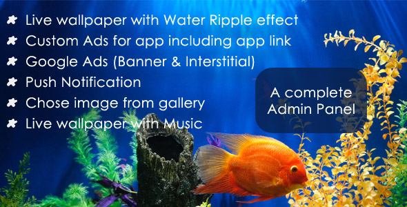 Live Wallpaper - Ripple &Amp; Water Drop Efffect