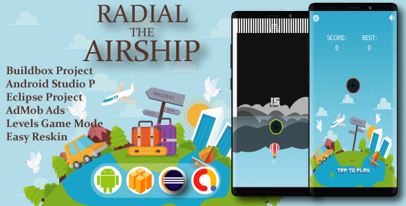 Radial Airship ( BuildBox Project + Admob + Bbdoc )