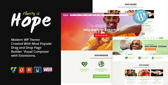 Nadzieja | Motyw WordPress dla organizacji non-profit, charytatywnych i darowizn + RTL