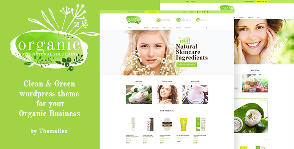 Ekologiczny sklep kosmetyczny i kosmetyki naturalne Motyw WordPress