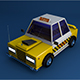 Low Poly Taxi - 3DOcean Item for Sale