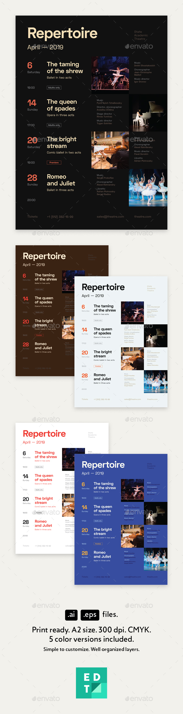 Schedule Graphics, Designs & Templates | GraphicRiver