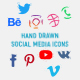 Hand Drawn Social Media Icons - VideoHive Item for Sale