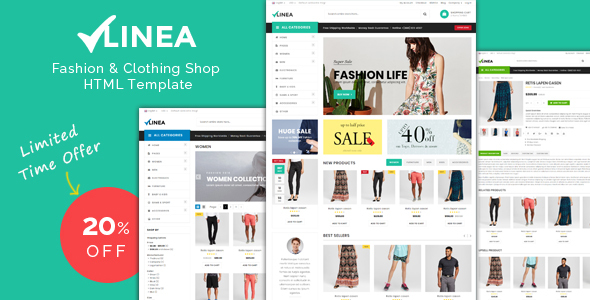 Linea - Clothing Store Responsive HTML Template