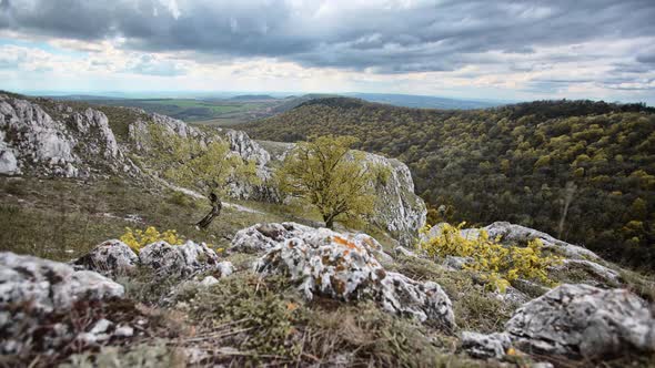 Beautiful nature in the Czech Republic, time lapse