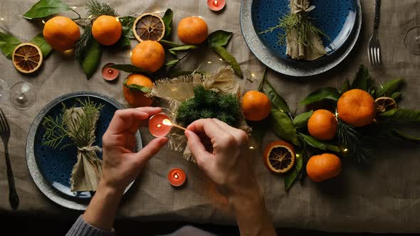 Festive Table Setting