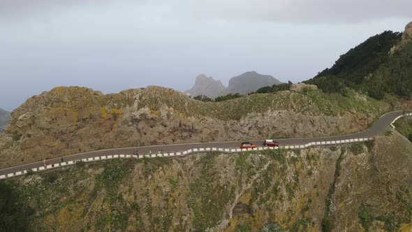 Incredible Mountain Roads on Spanish Volcanic Island of Tenerife