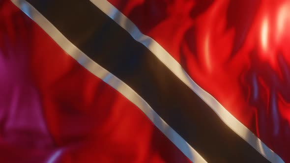 Trinidad and Tobago Flag with Edge Bump