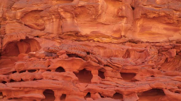 Forms In the Mountains of the Canyon Which In Soft Rock Made the Wind