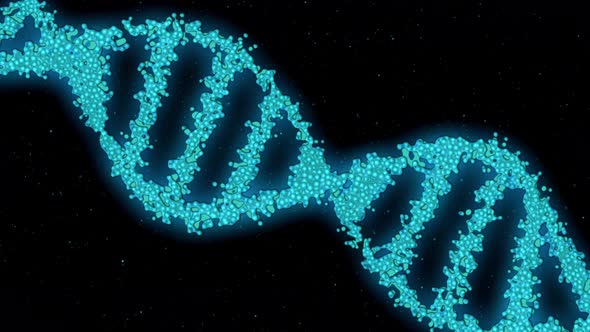 DNA Strand slow motion