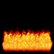 The flames burn and float like a real fire to be gradually extinguished Isolated by Alpha channel - VideoHive Item for Sale