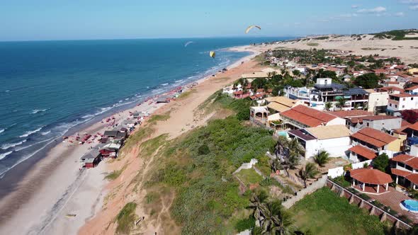 Northeast Brazil. Canoa Quebrada Beach at Ceara state.