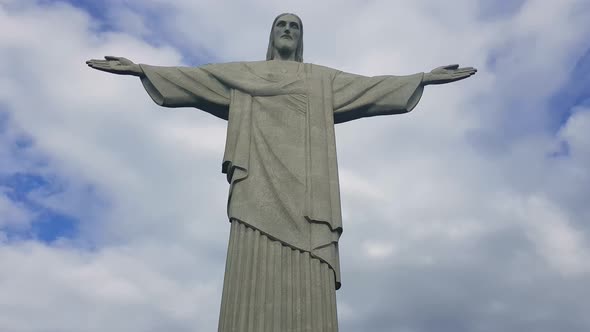 Famous Christ the Redeemer in the Rio De Janeiro Brazil