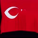 The piece of cloth falls with the flag of the State of Turkey to cover the product or item behind th - VideoHive Item for Sale