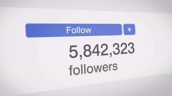 Popular Social Media Followers Counter Bar