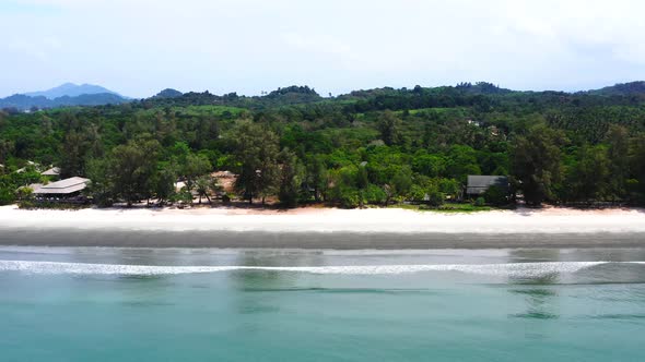 Aerial View of Koh Phayam Beach in Ranong Thailand