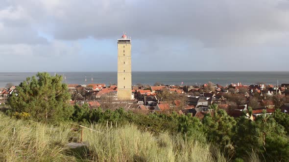 Terschelling island in the Dutch part of Unesco Heritage Wadden Sea intertidal zone