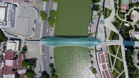 Bridge and River Aerial