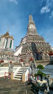 Wat Arun The Temple of Dawn Landmark of Bangkok Thailand