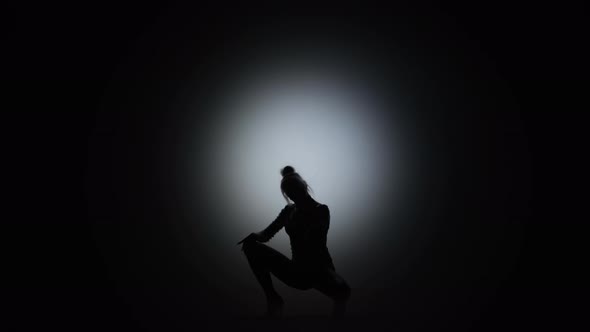 Shadow of a Slender Girl Dancing