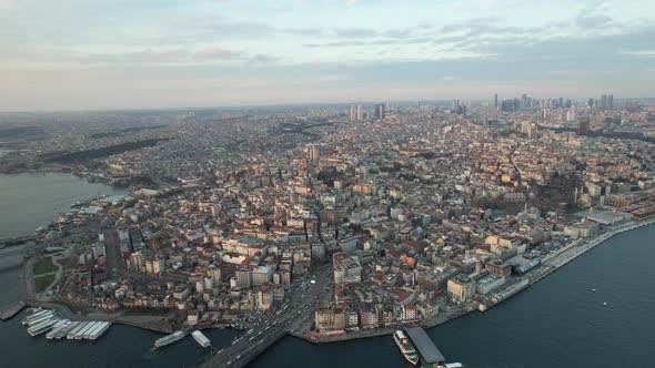 Aerial Beyoglu City