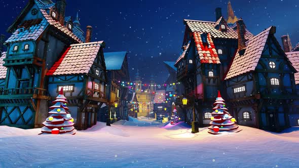 Winter Town And New Year's Street alt