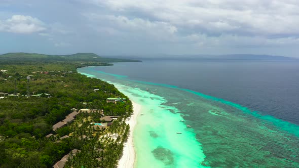 Sandy Beach and Tropical Sea