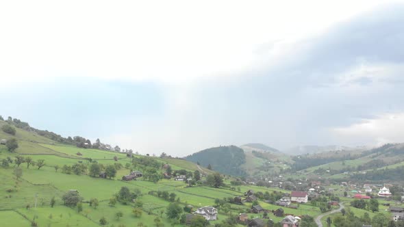 Rural Landscape in the Carpathian Village