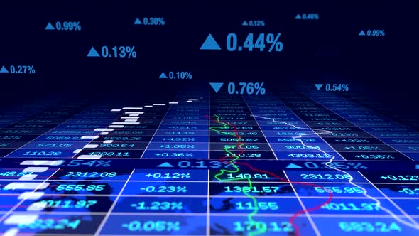 World Map Showing Global Trading Business Investment Data Profits Numbers